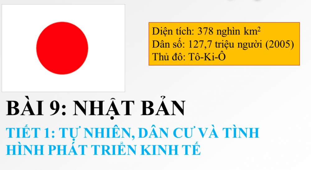 BÀI NHẬT BẢN LỚP 11(TIẾT 1)