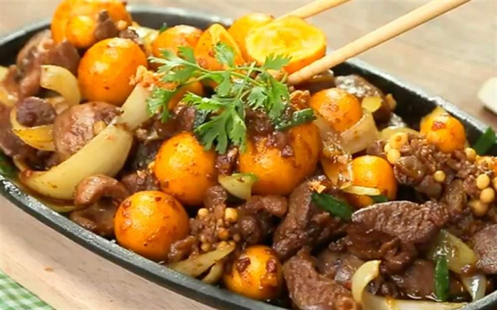 lòng gà trứng non xào-Lòng gà xào mướp hương-Lòng xào dưa chua