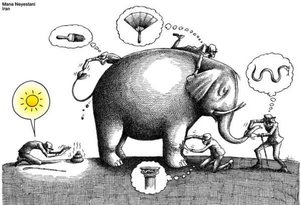 Suy nghĩ của em về truyện “Thầy bói xem voi”