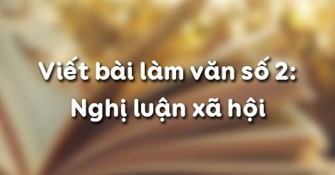 Soạn văn bài Viết bài làm văn số 2 - Nghị luận xã hội mẫu 2