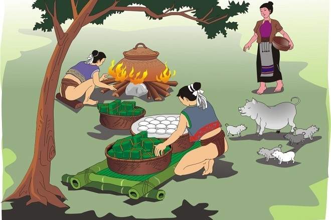 Cảm nhận của em về Sự tích Bánh chưng bánh giày