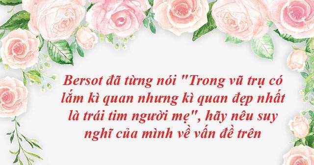 Bersot đã từng nói