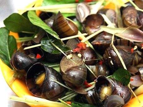 Cách làm ốc bươu hấp sả ớt