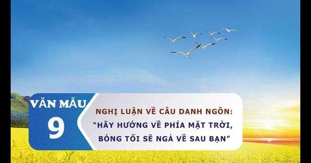 Trình bày suy nghĩ về ý kiến: Hãy hướng về phía mặt trời, bóng tố