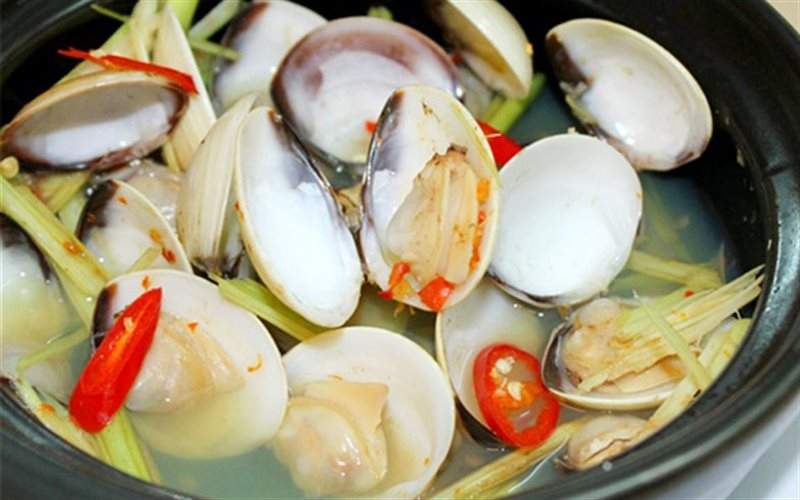 Cách làm nghêu hấp sả ớt