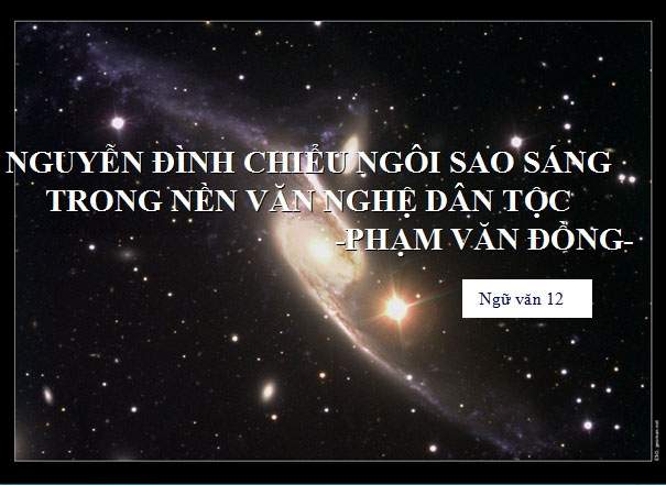 Hoàn cảnh ra đời Nguyễn Đình Chiểu, ngôi sao sáng trong văn nghệ