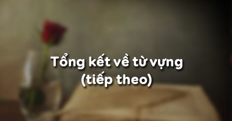 Soạn Văn: Tổng kết về từ vựng (tiếp theo)