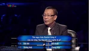 Câu hỏi ôn thi Gameshow Ai là triệu phú