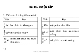 Bài 99: Luyện tập
