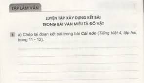 Tập làm văn Tuần 25 trang 45, 46, 47 VBT Tiếng Việt 4 Tập 2