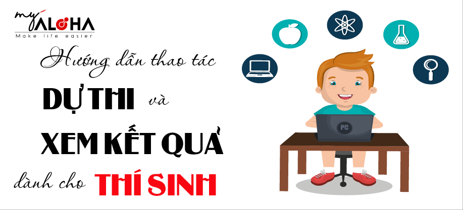 HƯỚNG DẪN CÁC THAO TÁC VÀO DỰ THI VÀ XEM KẾT QUẢ CỦA THÍ SINH