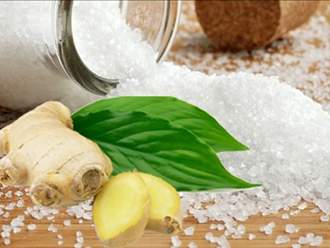 Tuyệt chiêu giảm mỡ bụng với gừng rang muối