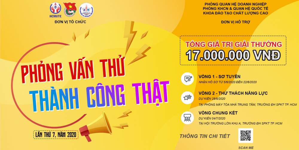 Thể lệ cuộc thi PHỎNG VẤN THỬ - THÀNH CÔNG THẬT