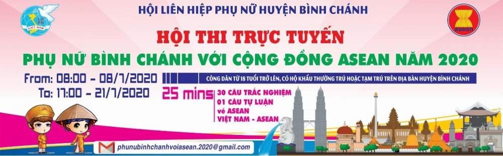 Tổ chức Hội thi trực tuyến Phụ nữ Bình Chánh với cộng đồng Asean